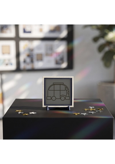 Modern Karavan Tasarımlı Dekoratif Obje, Ev Ve Ofisiniz İçin Özel Bir Seçim 10x10 Cm