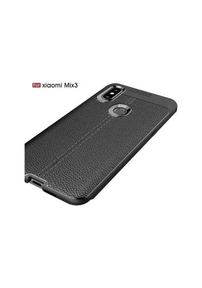 Xiaomi Mi Mix 3 Kılıf Deri Tarzı Niss Silikon Case
