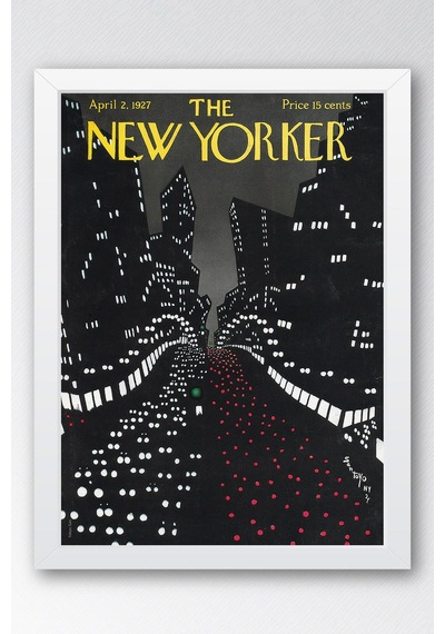The New Yorker Çerçeveli Tablo April 2 1927