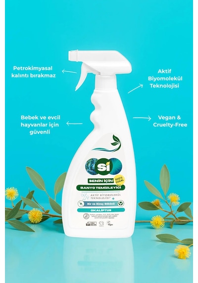 Si Senin İçin %100 Doğal Banyo Temizleyici Okaliptus Yağlı 750 Ml.