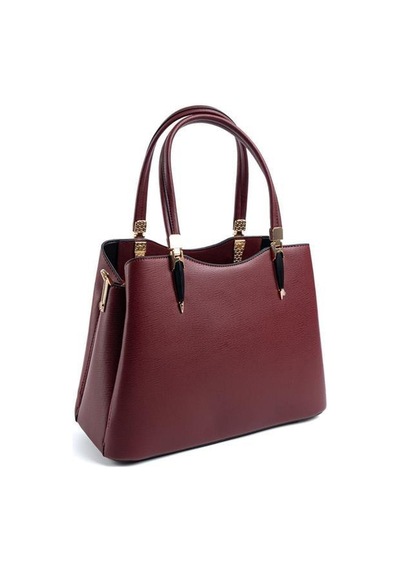 Silver Polo Sp1205 Kadın El Çantası Düz Bordo-bordo