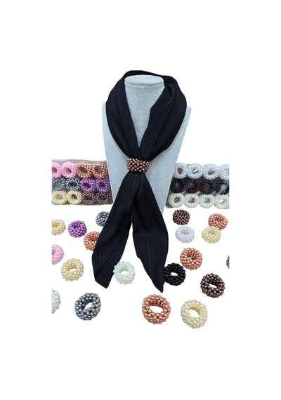 Melodi Scarf Kadın Tesettür Eşarp Yüzüğü Kahverengi KAhverengi