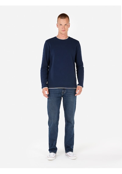 Colin's Colins Normal Kesim Bisiklet Yaka Lacivert Erkek Uzun Kol Tişört Cl1069828 Lacivert Colin's Colins Normal Kesim Bisiklet Yaka Lacivert Erkek Uzun Kol Tişört Cl1069828 Lacivert