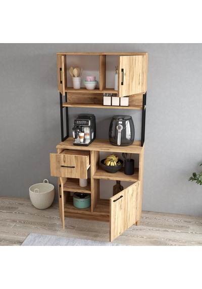 Tanmob Mtd0102 İnci 90 Cm Kapaklı Çekmeceli Raflı Mutfak Dolabı Çam Çam Tanmob Mtd0102 İnci 90 Cm Kapaklı Çekmeceli Raflı Mutfak Dolabı Çam Çam