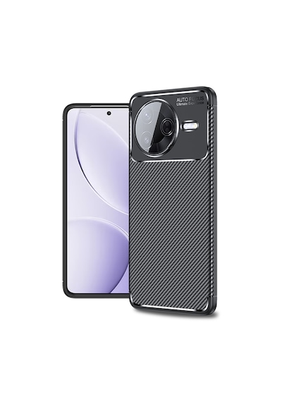 Xiaomi Poco F7 Pro Kilif Parmak İzi Brakmayan Darbe Emici Karbon