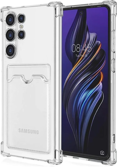 Newface Samsung Uyumlu,  Galaxy S24 Ultra Kılıf Kart Şeffaf Silikon - Şeffaf - Özel Seri 8683140692650