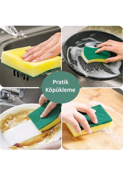 Pompalı Sünger Hazneli Sıvı Sabunluk Hediyeli