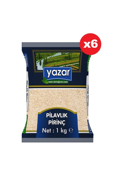 Yazar Pilavlık Pirinç 6 x 1 KG