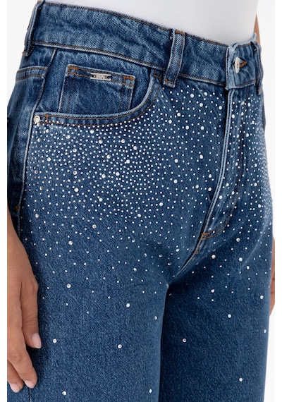 U.S. Polo Assn. Kadın Mavi Straight Fit Jean Pantolon 50312351-DN0022