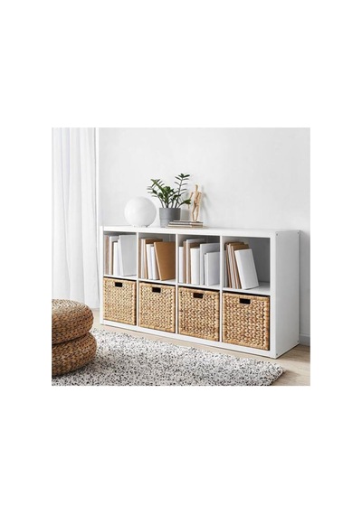 Labbsal Doğal Sepet, Su Sümbülü 32x34x32 Cm Rattan Düzenleme Sepet-kutu El Örgüsü
