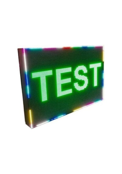Led Tabela 64x96cm Çift Taraflı Rgb Kayan Yazı-wifi