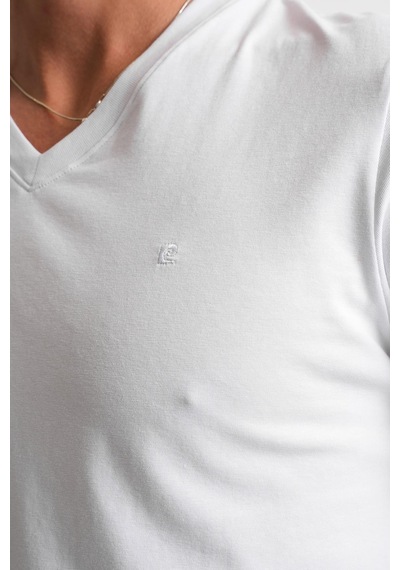 Alexander Gardi V Yaka Basic T-shirt Beyaz