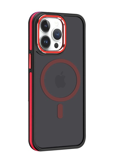 Joko Apple Uyumlu iPhone 15 Pro Max Winner Magsafe Kapak - Kırmızı Çok Renkli