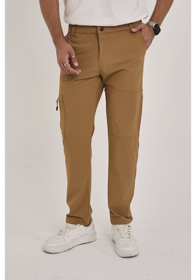 Camp Scoutland Camp529 Outdoor Tactical Su İticili Likralı Yazlık Erkek Taktik Pantolon Hardal