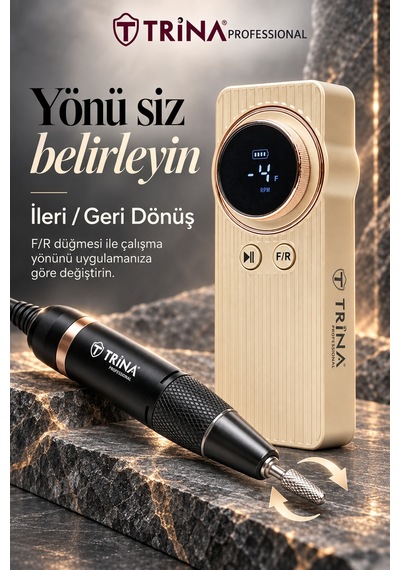 Trina Elektrikli Tırnak Törpü Makinesi Bej