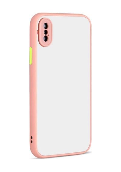 Apple Uyumlu iPhone XS 5.8 Kılıf Zore Hux Düğme Ve Kapak Zıt Renk Kılıf