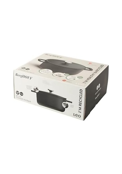 Leo Phantom Yapışmaz Kapaklı Derin Tencere 28 Cm 12v