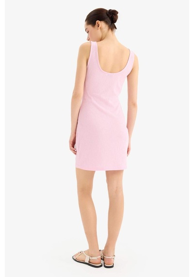 Defacto Coool Bodycon Vücudu Saran U Yaka Bürümcük Askılı Mini Elbise D9210ax25smpn47 Pembe Defacto Coool Bodycon Vücudu Saran U Yaka Bürümcük Askılı Mini Elbise D9210ax25smpn47 Pembe