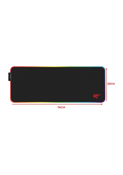 Havit Gamenote Mp904 Xxl Rgb Ledli Gaming Mouse Pad 70x30x3 Cm - Entegre 5'li Usb Hub
