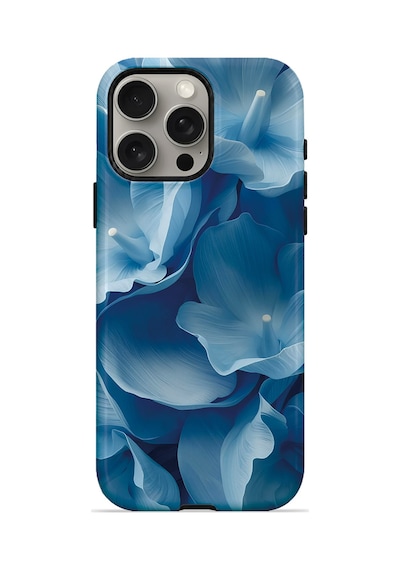 Velvoria Valestra Mavi Ortanca Apple iPhone Uyumlu 15 Pro Darbe Korumalı Kılıf Valestra Select - Mavi Ortanca