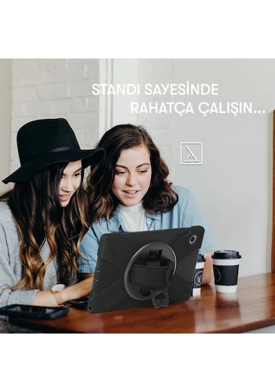 Lenovo Tab M10 Tb328fu Kılıf Amazing Tablet Kapak - Siyah Kılıf
