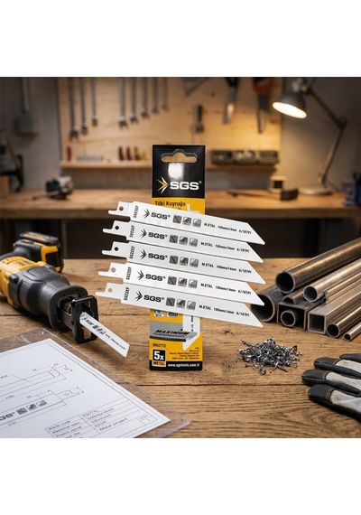 Sgs-2712 Tilki Kuyruğu Ve Testere Bıçağı Metal 150mm/1.4mm 5 Adet