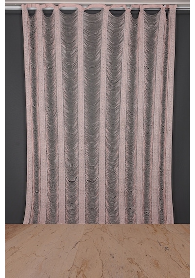 Italyan Model Pudra Renk Ip Perde Hazır Ip Perde 220x270