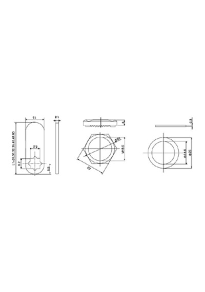 Canex Mandallı Çekmece Kilidi 30 Mm 01.103.030