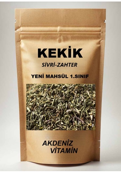 Akdeniz Vitamin Sivri Kekik Zahter Dağ Kekiği 100 G