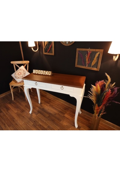Wooding 120 Cm Çekmeceli Masif Beyaz Ceviz Dresuar (548588398) Ceviz