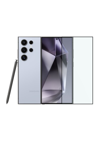 Safeus Tam Kaplayan Parmak İzi Bırakmayan Safir Ekran Koruyucu Cam , Samsung S24 Ultra İle Uyumlu