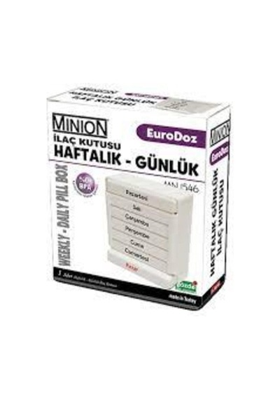 Medikaltec Haftalık Günlük Çekmeceli Kutusu