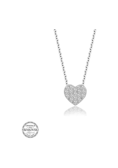 Swarovski Taşlı Gümüş Kalp Kadın Kolye (520457994)