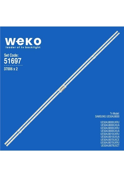 Samsung Uyumlu Tu50cu8500kxxc 50'' 2 Adet Tv Led Bar 40 Led Tvnizi Açıp İçindeki Led Barla Birebir Aynısı Olduğunu Görmeden Almayınız. Sonrasında İade Almamaktayız.