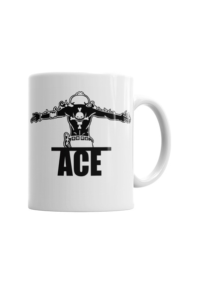 Portgas D Ace One Piece Kupa Bardak Porselen Karışık