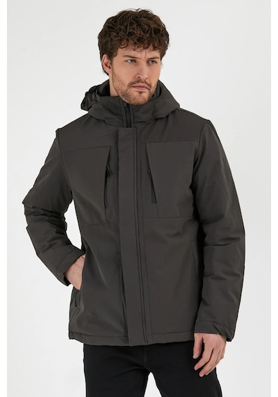 Erkek H Winter Jacket M - Antrasit Siyah