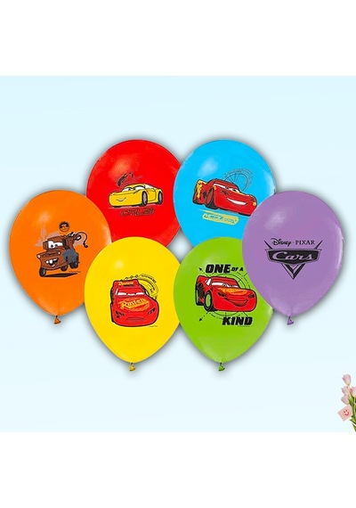 Cars Balon. 30 CM - 6 Adet