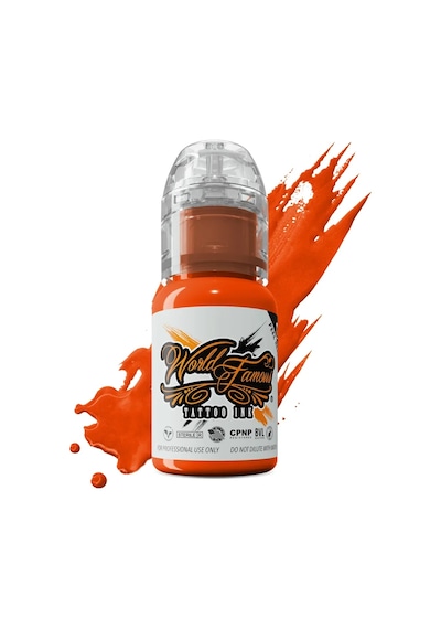 Straight Orange - World Famous Ink Dövme Boyası - 1/2oz/15ml