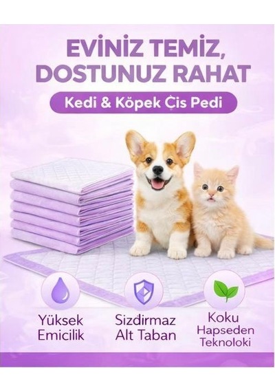 Yıkanabilir Kopitoneli Sıvı Geçirmez Kedi /köpek Çiş Pedi -ölçüler 100 X 100