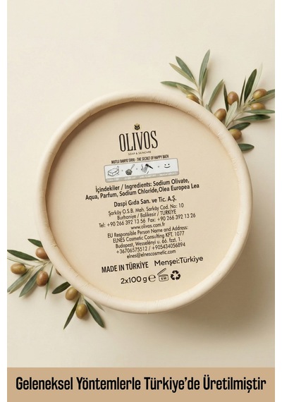 Olivos Goddess Glow %100 Zeytinyağlı El Yapımı Katı Sabun Premium Kutulu 2 100 G Beyaz Sabun