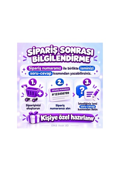 Kişiye Özel 3d İsim Dekoru