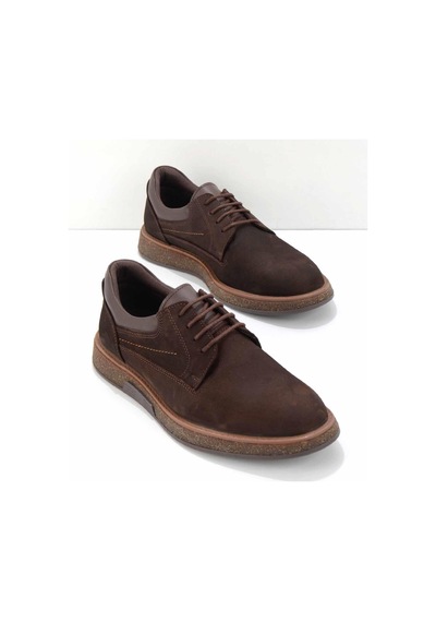 Bambi Kahve Leather Erkek Oxford Ayakkabı E01556020601 Kahve