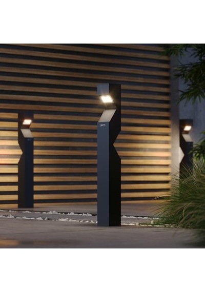 Dalluz Bahçe Aydınlatma Bollardı 100 Cm 4000k Doğal Beyaz Işık, Çift Yönlü, Ip65 Su Geçirmez Alüminyum Dış Mekan Led Yol, Villa Ve Peyzaj Aydınlatması Sku: Smgstk9b63e1e76e