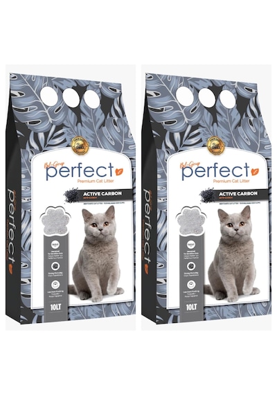 Perfect Aktif Karbonlu Topaklanan Kedi Kumu 10 Lt X 2 Adet