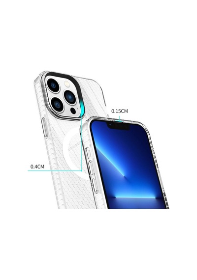 Apple iPhone Uyumlu 14 Pro Kılıf Beta Magneticsafe Silikon - Şeffaf Bz8683140429041