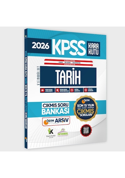 2026 Fullkpss Lisans-önlisans-ortaöğretim Kara Kutu Ösym Çıkmış Soru Bankası 5li Modül Set Son 15yıl