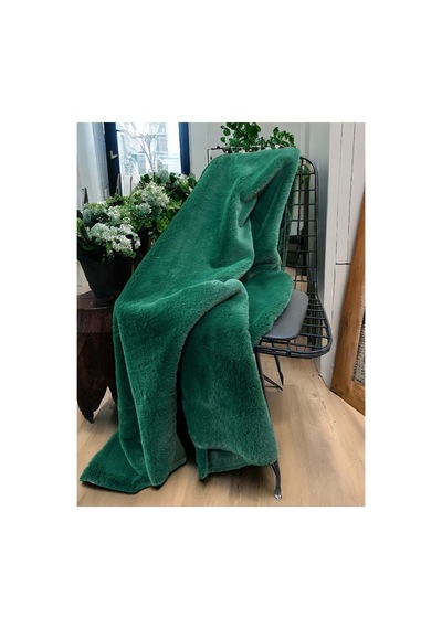 Zp Toscana 800 Gr , Ithal Yeşil Peluş Kumaş 100x150cm Rabbt Tekstil Ev Tekstili Yeşil Yeşil