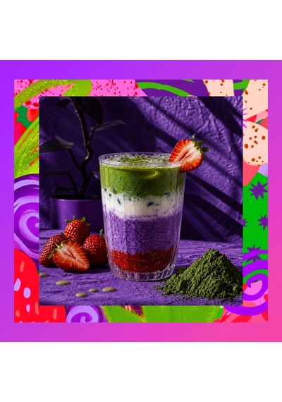 Ube Strawberry Matcha - Çilekli Superfood Ube Matcha Tozu 50 G