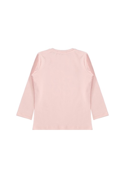 Civil Girls Tavşan Baskılı 2-5 Yaş Sweatshirt - Pudra