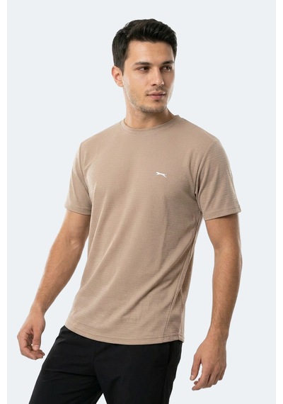 Slazenger Hugger Erkek Vizon Tişört